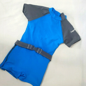 3/$30 𝅺HOPALO Rashguard Trunks One Piece Diaper Access Zipper SPF 50+ Wetsuit